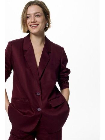 μακρύ σακάκι ίσιας γραμμής από tencel™