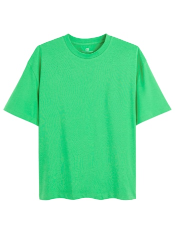 κοντομάνικο t-shirt με στρογγυλή λαιμόκοψη