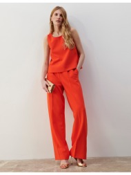 ψηλόμεσο φαρδύ παντελόνι