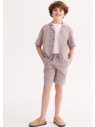 ριγέ φαρδύ πουκάμισο