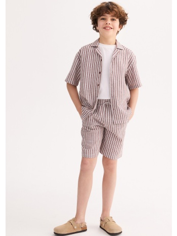 ριγέ φαρδύ πουκάμισο