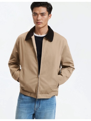 μπουφάν με βελούδινο γιακά