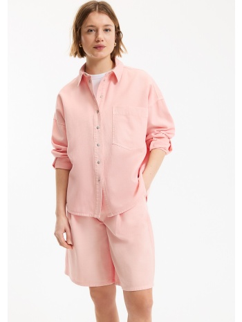 πουκάμισο φαρδύ με μακριά μανίκια