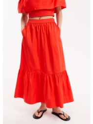 μακριά φούστα με βολάν ...