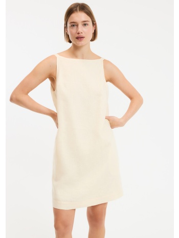 ίσιο κοντό φόρεμα από λινό