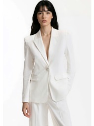 μακρύ σακάκι με μεσάτη γραμμή