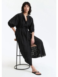 μακρύ φόρεμα με ζώνη και ...