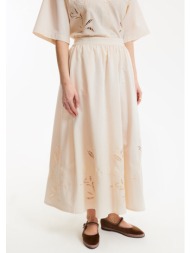 μακριά φούστα με κέντημα ...