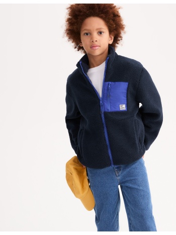 ζακέτα με ψηλό γιακά