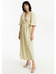 μακριά κρουαζέ φόρεμα με φλοράλ μοτίβο