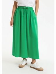 μακριά αέρινη φούστα με λάστιχο στη μέση