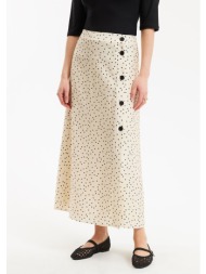 μακριά φούστα με κουμπιά ...