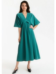 μακρύ φαρδύ φόρεμα με v ...