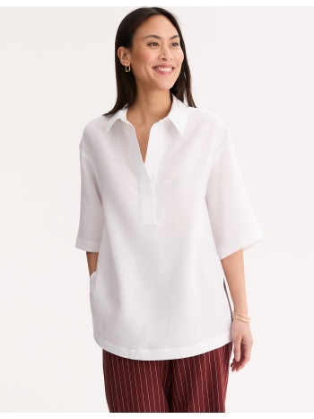 τουνίκ με 3|4 μανίκια από lyocell και λινό