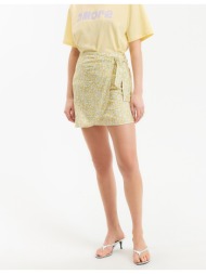 κοντή ίσια φούστα με ...