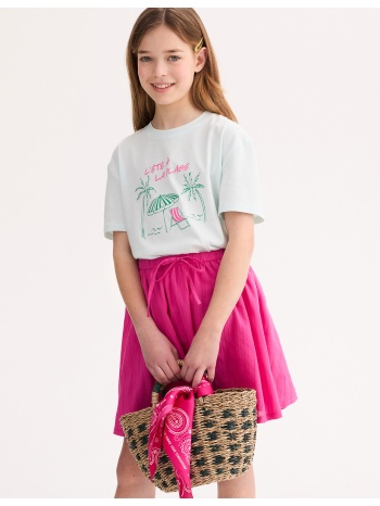 t-shirt με στρογγυλή λαιμόκοψη