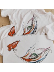 κοντομάνικο μπλουζάκι με στρογγυλή λαιμόκοψη και γραφικό τύπωμα