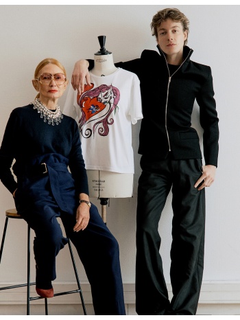 t-shirt με στρογγυλή λαιμόκοψη