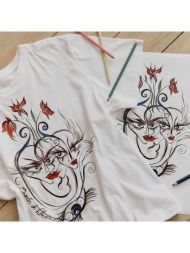 t-shirt με στρογγυλή λαιμόκοψη