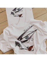 t-shirt με στρογγυλή ...