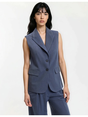 μακρύ αμάνικο σακάκι σε oversize γραμμή