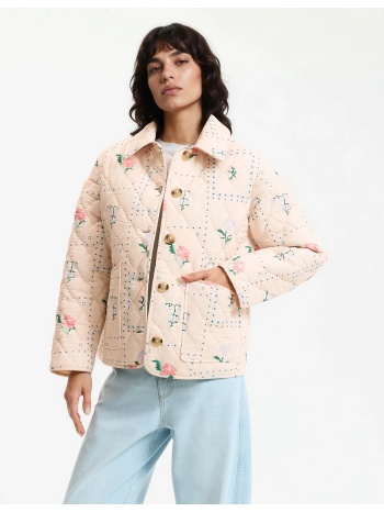 καπιτονέ μπουφάν με φλοράλ σχέδιο