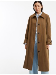 μακριά καμπαρντίνα με κουμπιά