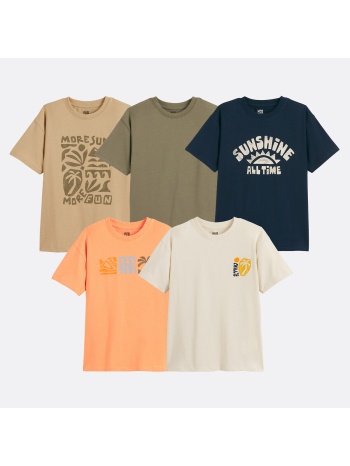 σετ 5 κοντομάνικα t-shirts