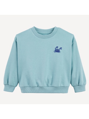 φούτερ με στάμπα καβουράκι μπροστά και πίσω