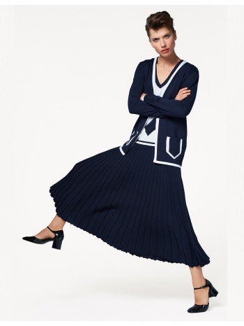 μακριά πλισέ φούστα από μερίνο μαλλί