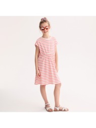 αμάνικο ριγέ φόρεμα από ...