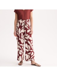 φαρδύ παντελόνι με γραφικό μοτίβο