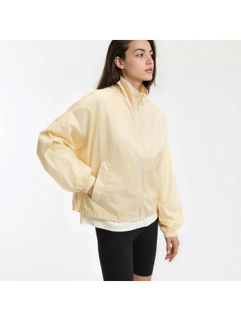 κοντό αντιανεμικό μπουφάν με φερμουάρ