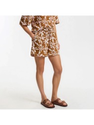 σορτς με ελαστική μέση και φλοράλ μοτίβο