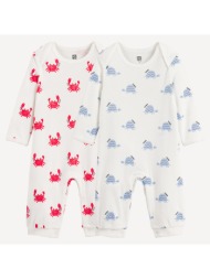 σετ 2 ολόσωμες πιτζάμες χωρίς πόδια