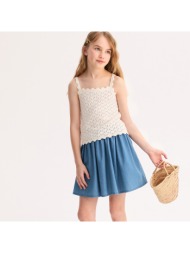 αμάνικο τοπ με λεπτές τιράντες