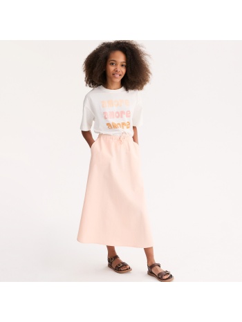 μακριά φούστα από βαμβάκι και λινό