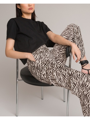 φαρδύ παντελόνι με animal print σε προσφορά