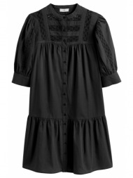 εβαζέ φόρεμα με αζούρ λεπτομέρειες