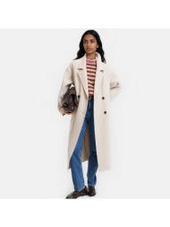 χειροποίητο oversized σταυρωτό παλτό από μείγμα μαλλιού