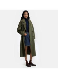 χειροποίητο oversized σταυρωτό παλτό από μείγμα μαλλιού