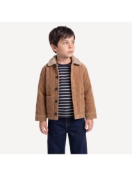 jacket από κοτλέ βελούδο με γιακά απομίμηση γούνας
