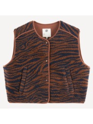 γιλέκο sherpa με animal print