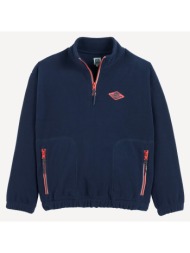 φούτερ fleece με ψηλό γιακά και φερμουάρ