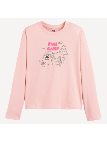 μακρυμάνικο t-shirt με τύπωμα camping