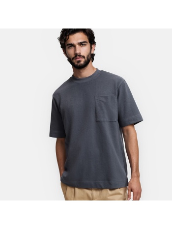 κοντομάνικο t-shirt με στρογγυλή λαιμόκοψη