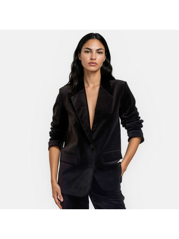 ίσιο oversize σακάκι από βελούδο