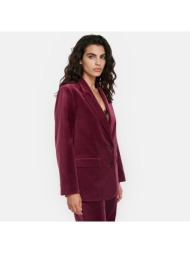 ίσιο oversize σακάκι από βελούδο