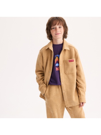 ζεστό oversize μακρυμάνικο πουκάμισο