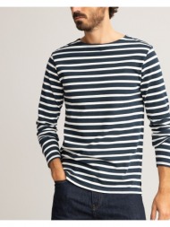 μακρυμάνικη ριγέ μπλούζα από οργανικό βαμβάκι